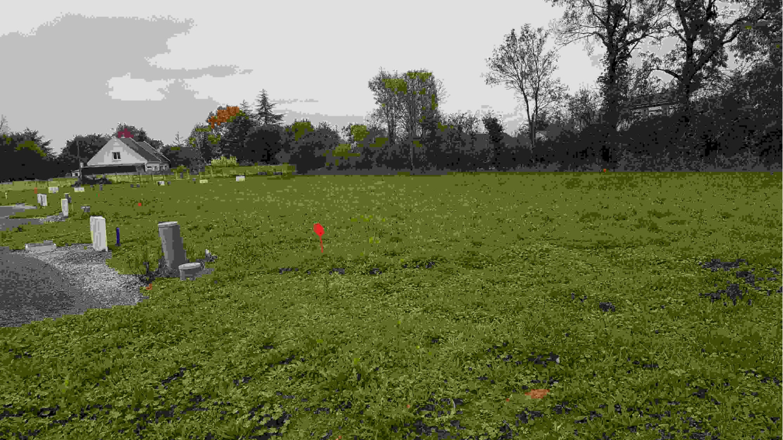 Terrain constructible de 408m2 à Saint-Mars-du-Désert