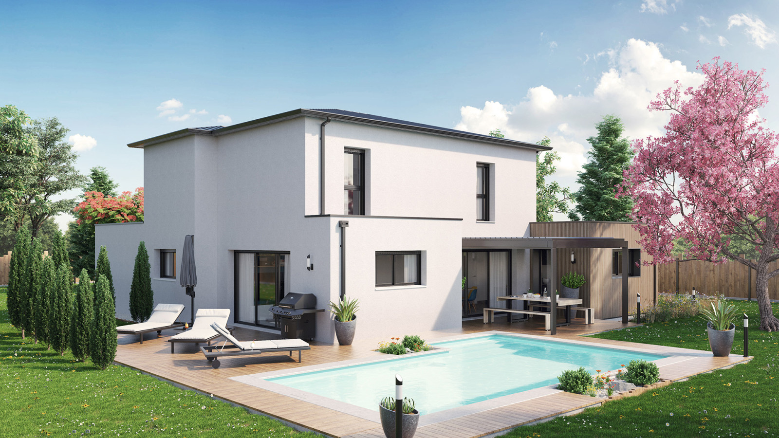 Maison neuve à Bain-de-Bretagne avec 5 chambres sur terrain de 537m2 / image 2