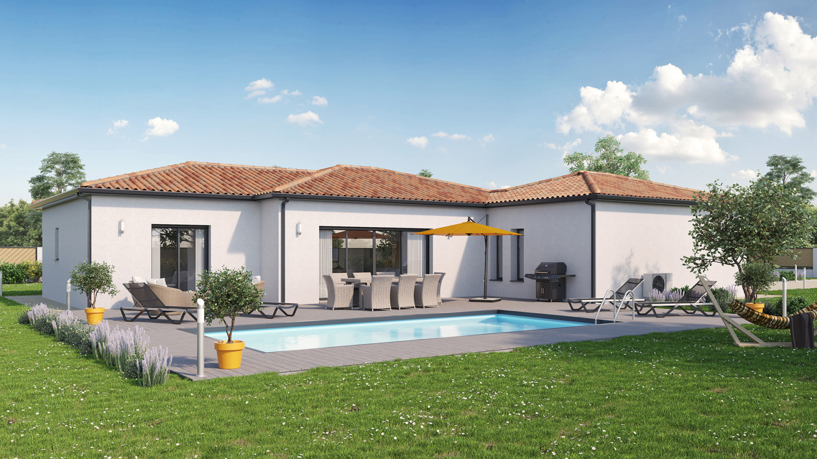 Maison neuve à Orée d'Anjou avec 3 chambres sur terrain de 370m2 / image 2