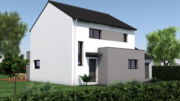 Maison neuve à Châteaubourg avec 3 chambres sur terrain de 328m2 - image 1