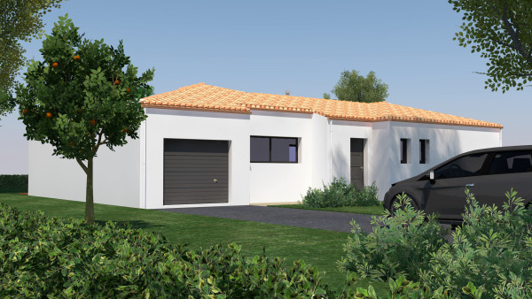 Maison neuve à Bouaye avec 4 chambres sur terrain de 450m2 - image 1